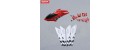 Syma S107N 03 Head cover Main blades Tail decorations Red