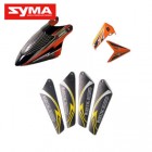 Syma S110G 01 Head cover Orange + Main blade Orange + Tail decoration Orange