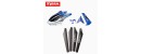 Syma S32 01 Head cover Main blades Tail decoration Blue
