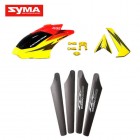 Syma S32 01 Head cover Main blades Tail decoration Yellow