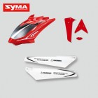 Syma S5 01B Headcover Red + Main blade + Tail Decoration red