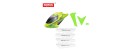 Syma S8 01B Headcover B green + Main blades + Tail Decoration B green