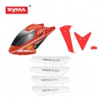 Syma S8 01B Headcover B red + Main blades + Tail Decoration B red