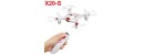 Syma X20-S With 2.4G 4CH 6Axis Barometer Set Height Headless Mode Gravity Control Nano RC Quadcopter White