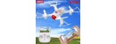 Syma X22W With Wifi FPV HD Camera Real time Transmission 2.4G 4CH 6Axis Barometer Set Height Headless Mode Flight Track Mini RC Quadcopter White