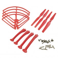 Syma X8C Protecting frames Blades Landing skids Red