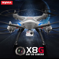 Syma X8G With 5MP HD Camera 2.4G 4CH 6Axis Headless Mode RC Quadcopter Silvery