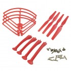 Syma X8HC Protective gear Blades Base stand Red