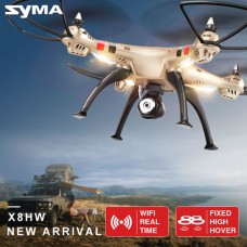 Syma X8HW With Wifi FPV HD Camera 2.4G 4CH 6Axis Barometer Set Height Headless Mode RC Quadcopter